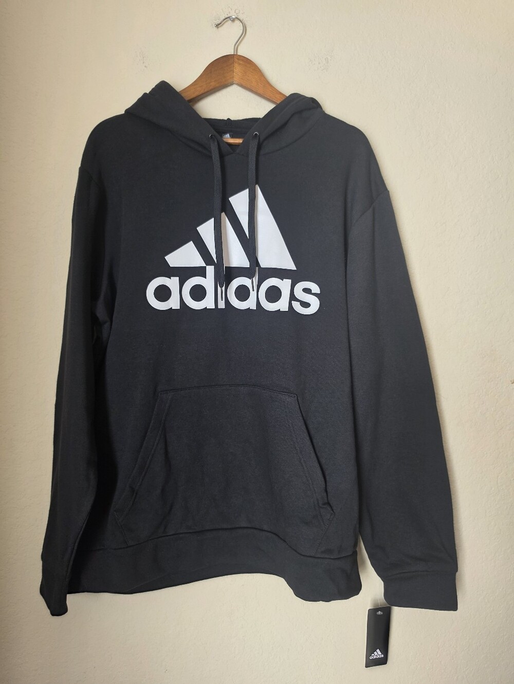 NWT Adidas Golf Hoodie Mens XL Black White Logo Classic Athleisure Sweatshirt